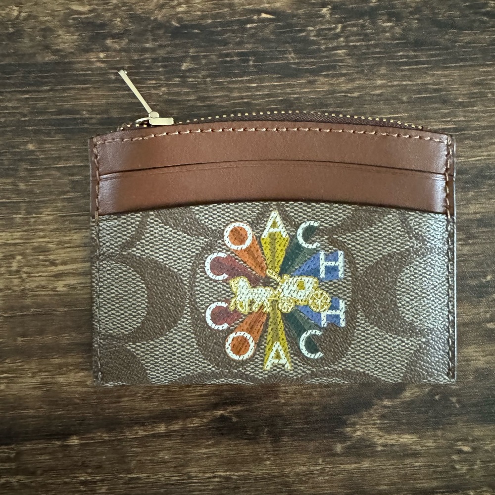 Coach wallet card/coin holder